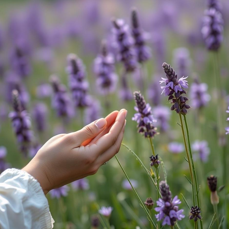 Dream : Giving purple flowers in a dream