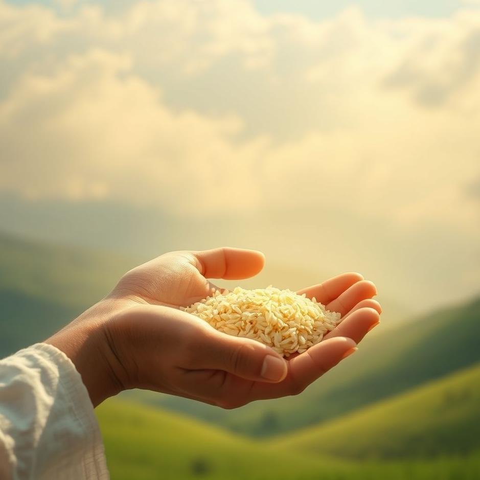 Dream : Giving rice in a dream
