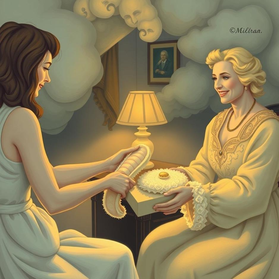 Dream : Giving slippers to a guest in a dream