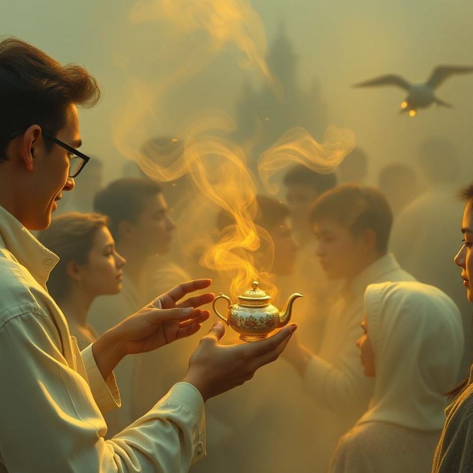 Dream : Giving tea to a crowd in a dream