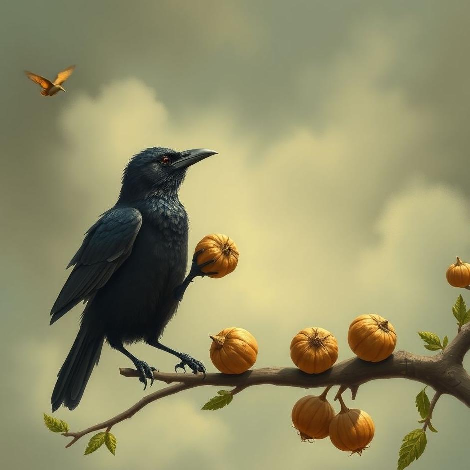 Dream : Giving walnuts to a crow in a dream