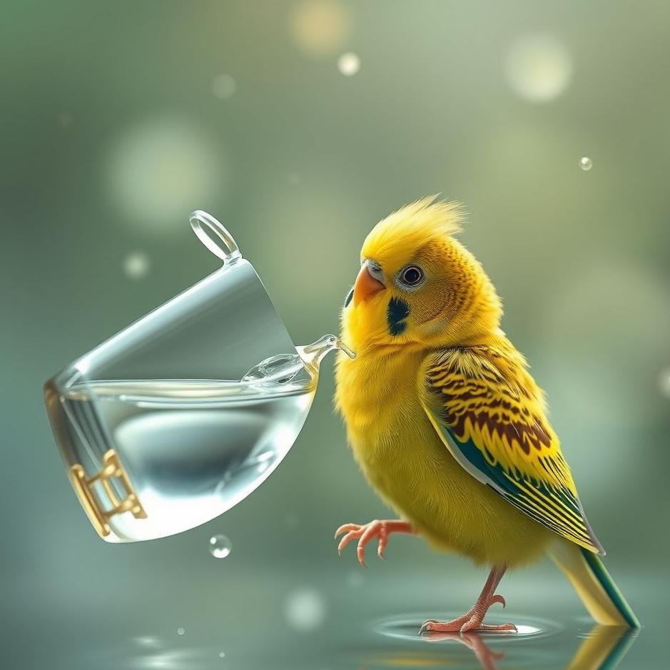 Dream : Giving water to a budgie in a dream