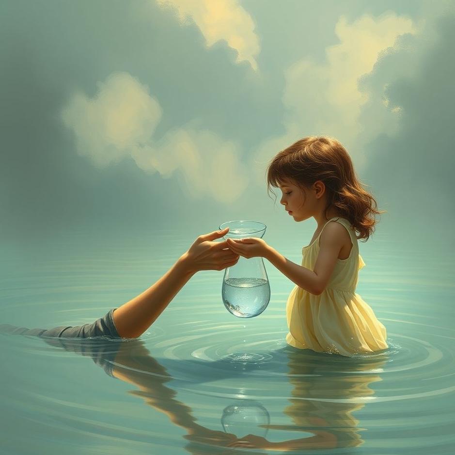 Dream : Giving water to a girl in a dream