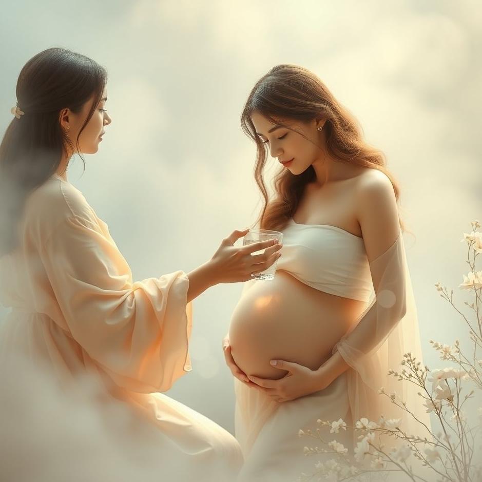 Dream : Giving water to a pregnant woman in a dream