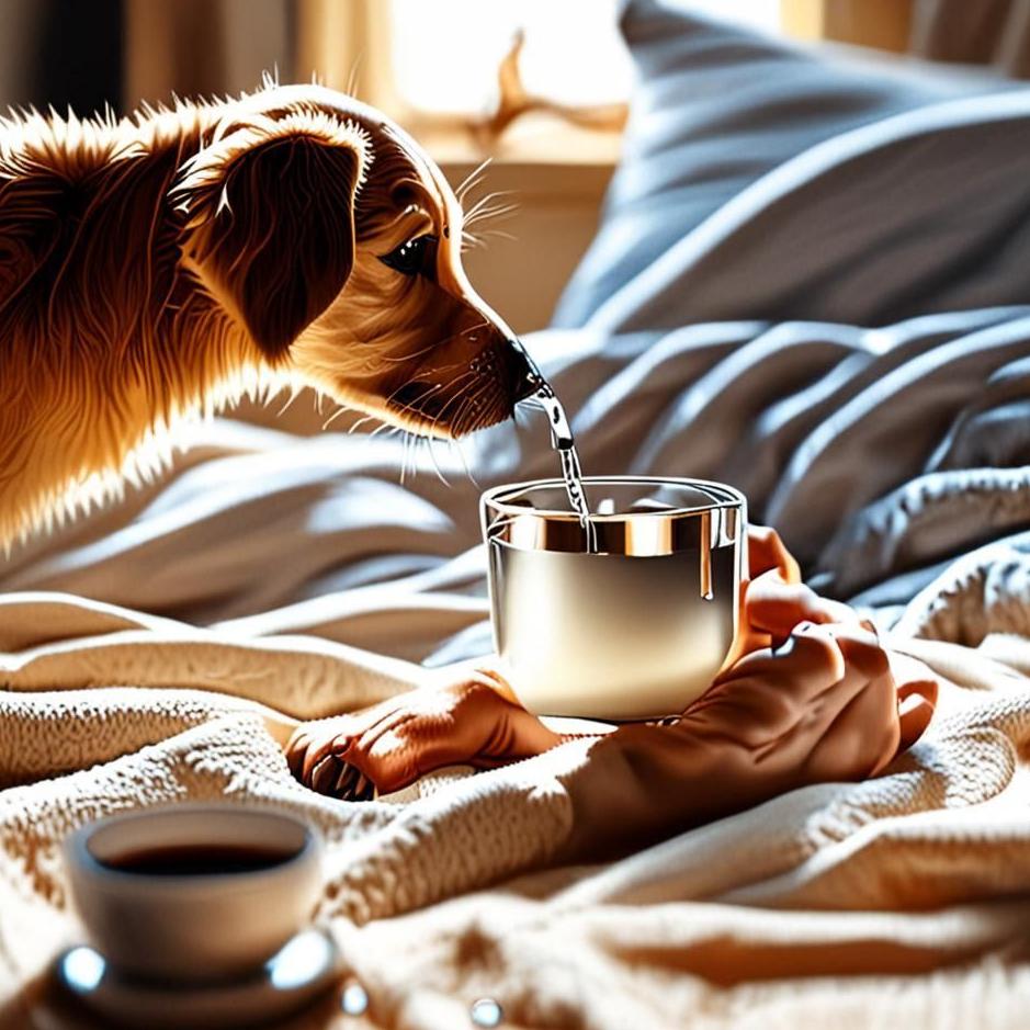 Dream : Giving water to a puppy in a dream