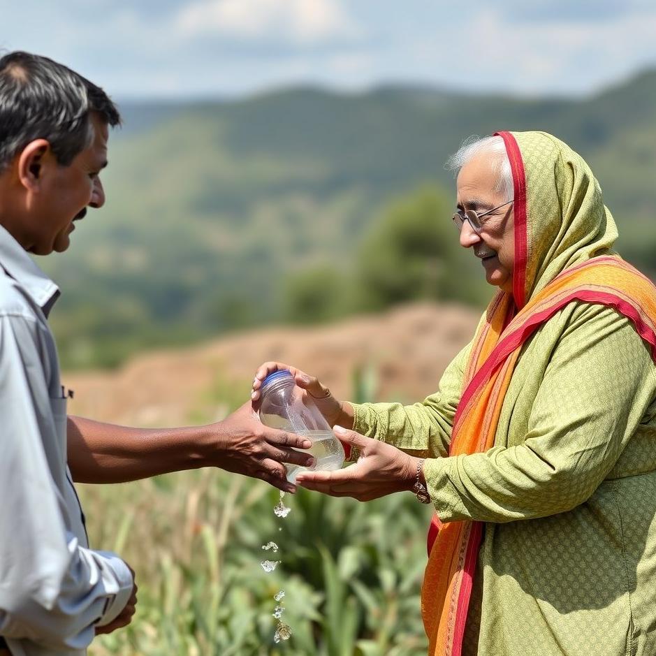 Dream : Giving water to prime minister