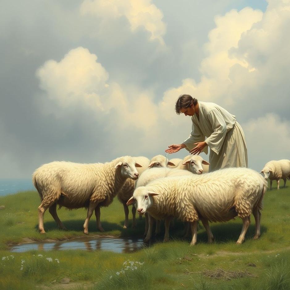 Dream : Giving water to sheep in a dream