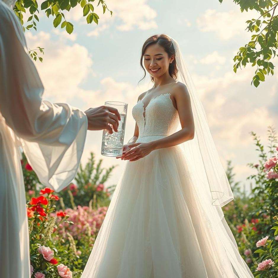 Dream : Giving water to the bride in a dream