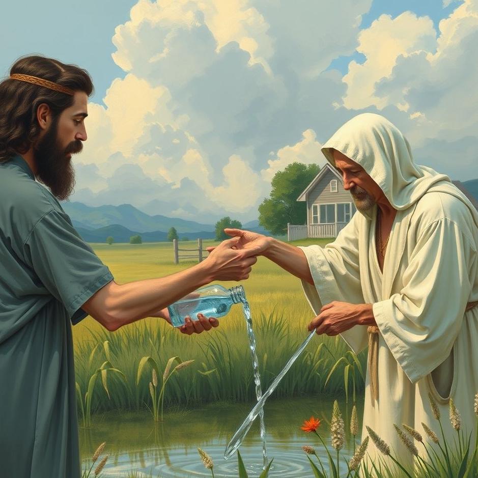 Dream : Giving water to your neighbor in a dream