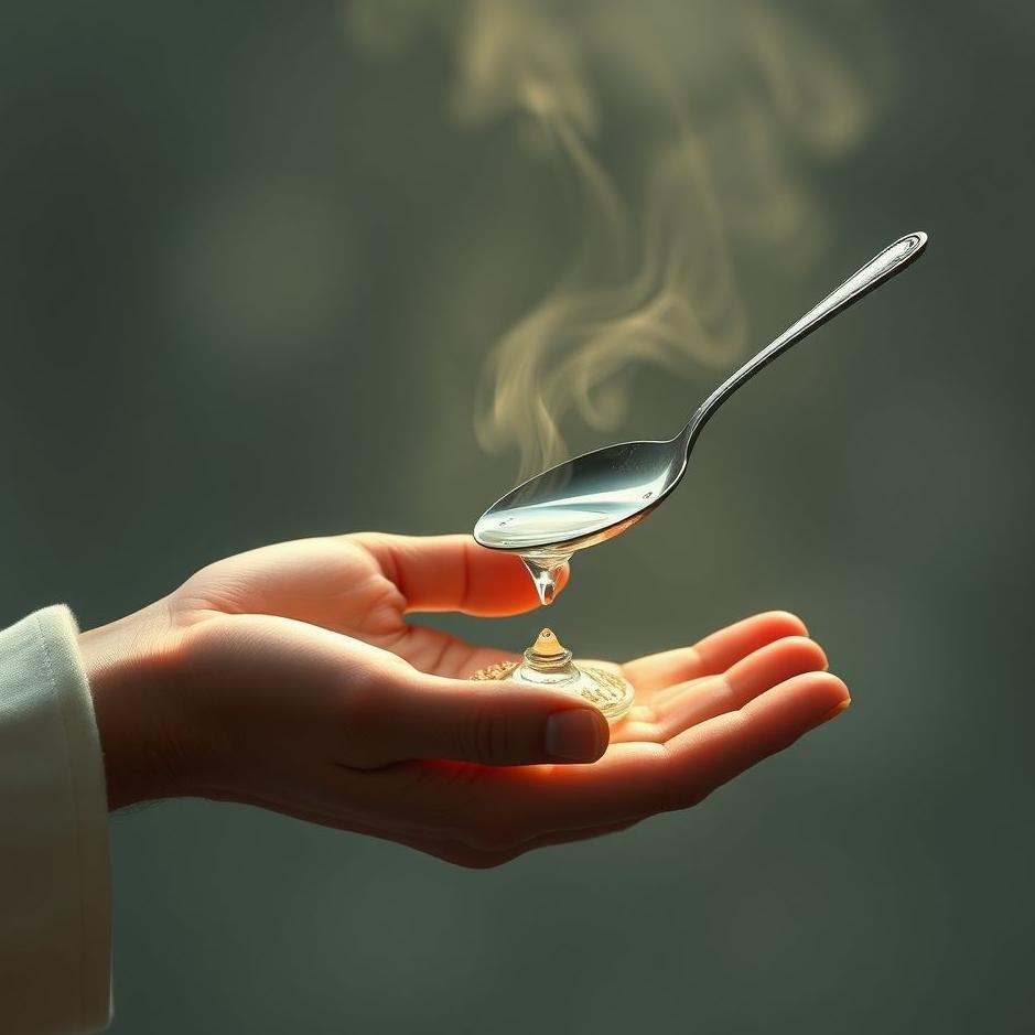 Dream : Giving water with a spoon in a dream