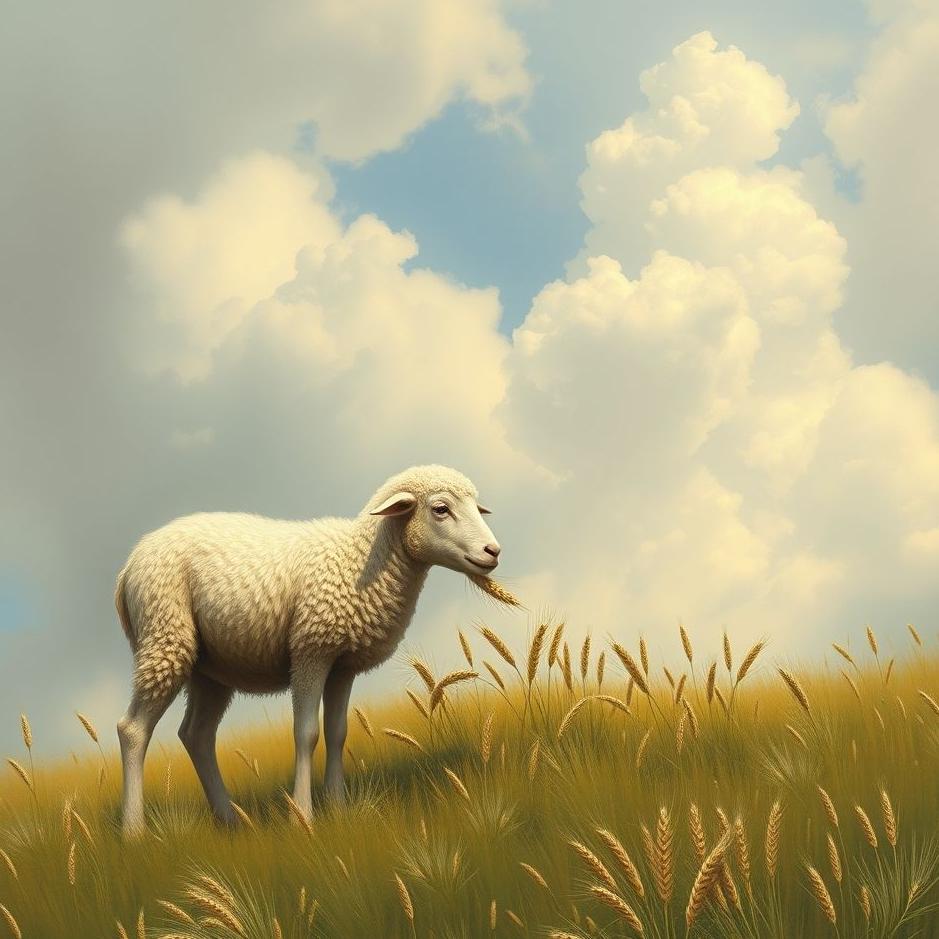 Dream : Giving wheat to a sheep in a dream