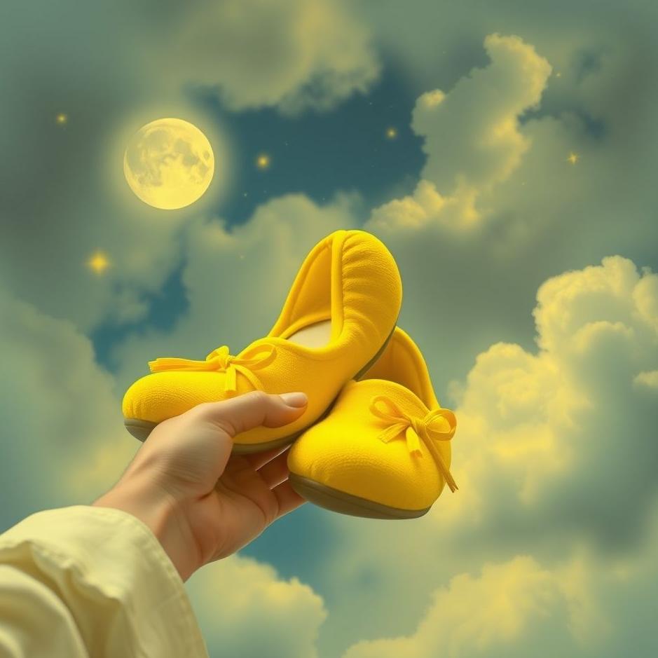 Dream : Giving yellow slippers in a dream