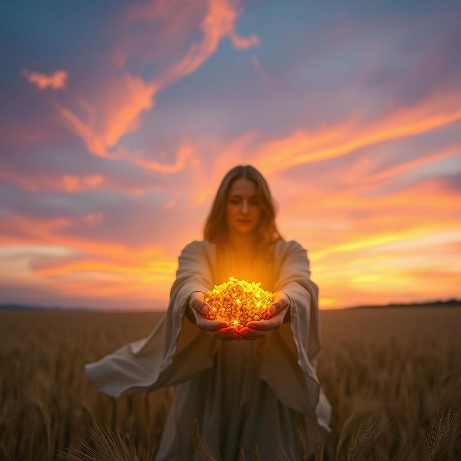 Dream : Giving you wheat in the dream