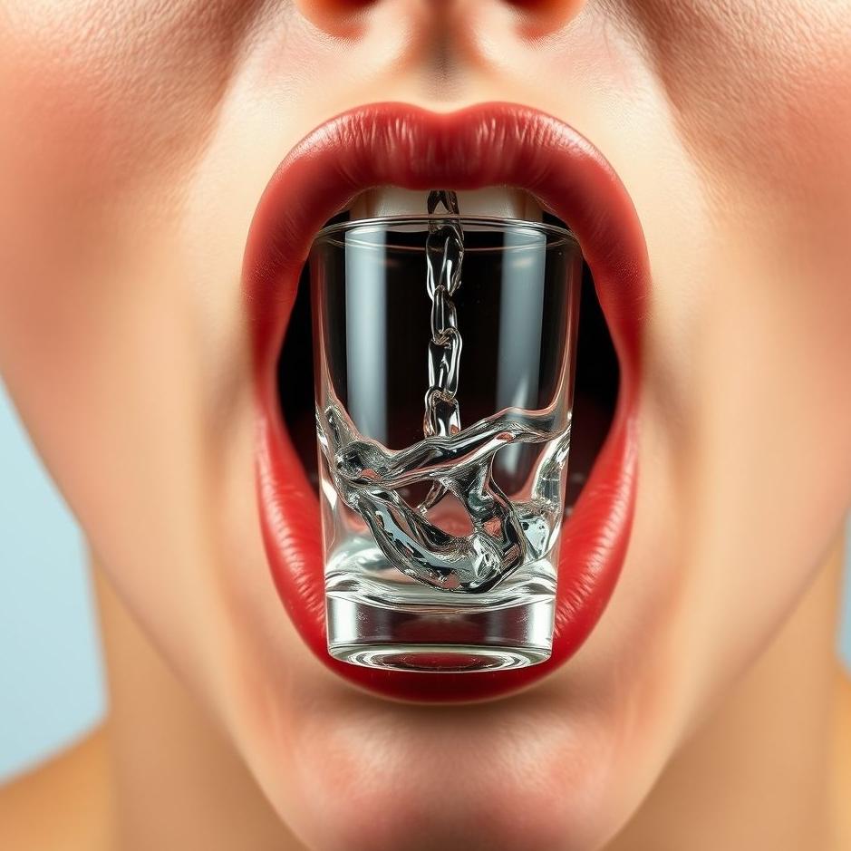 Dream : Glass escaping into the throat 