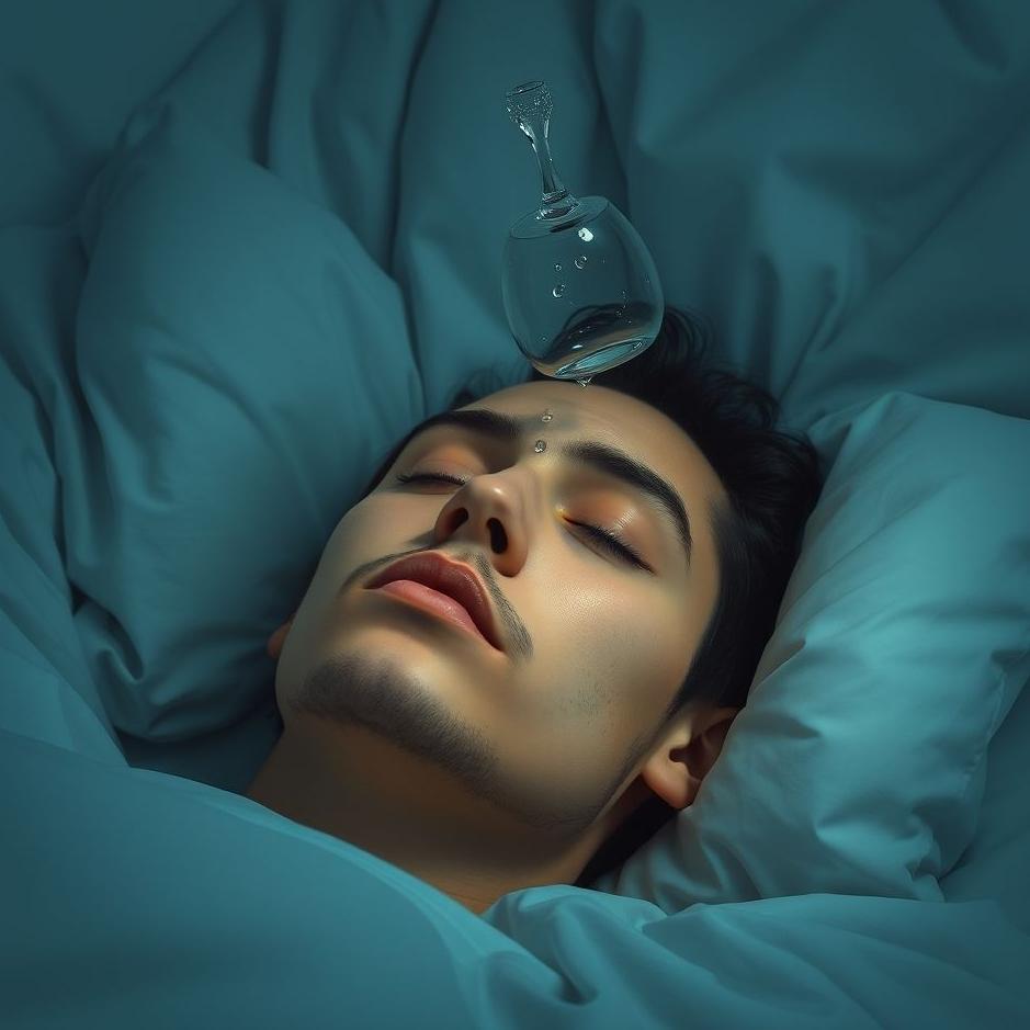 Dream : Glass falling on your head in a dream