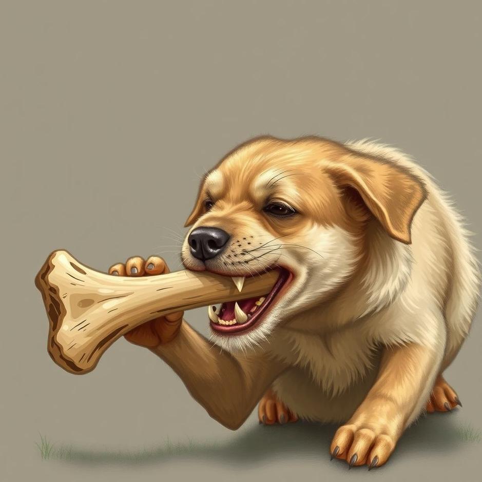 Dream : Gnawing a bone