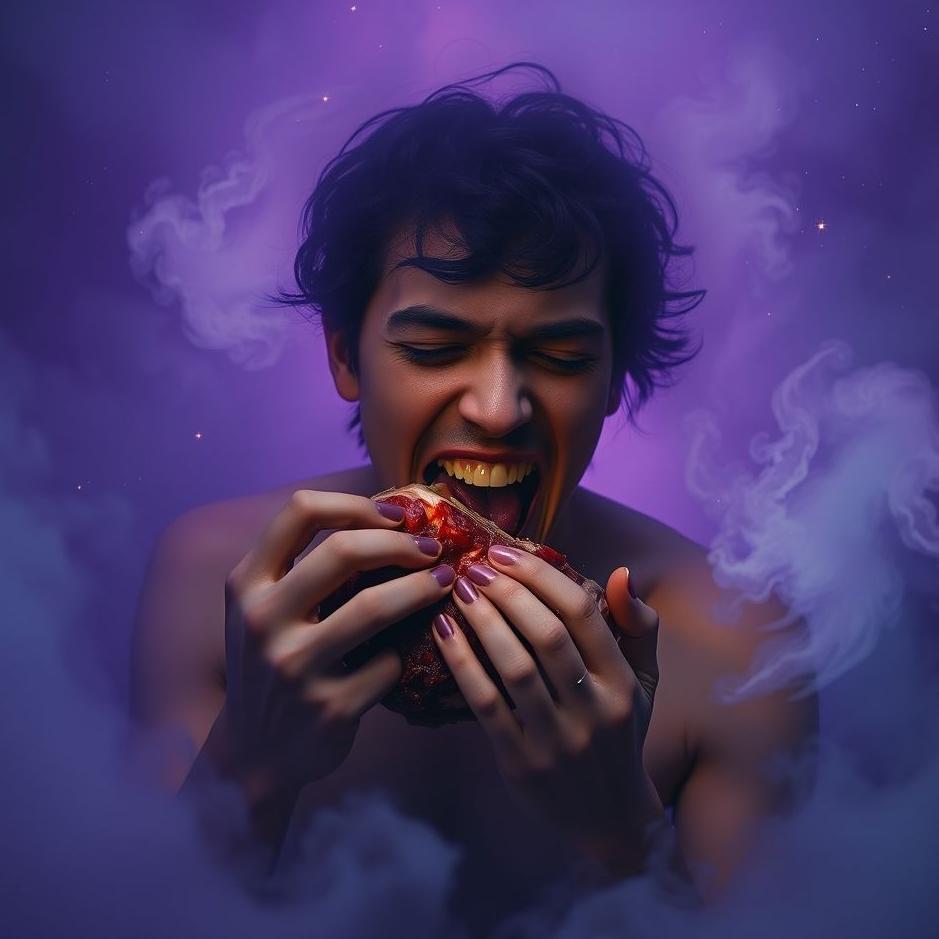 Dream : Gnawing meat in a dream