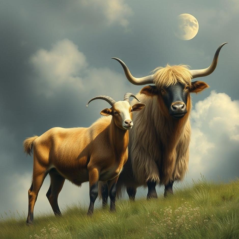 Dream : Goat and a bull in a dream