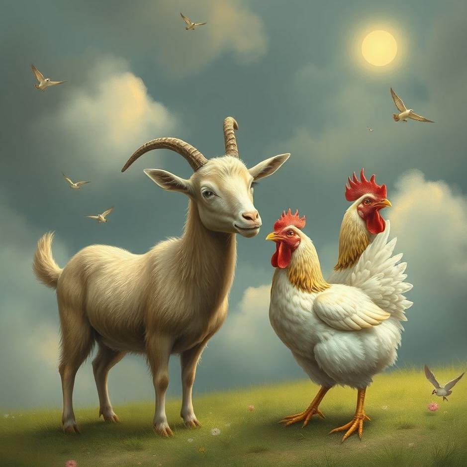 Dream : Goat and a chicken in a dream