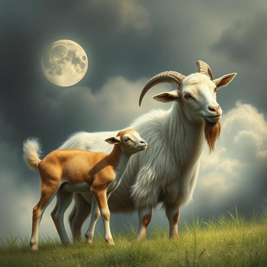 Dream : Goat and its offspring in a dream