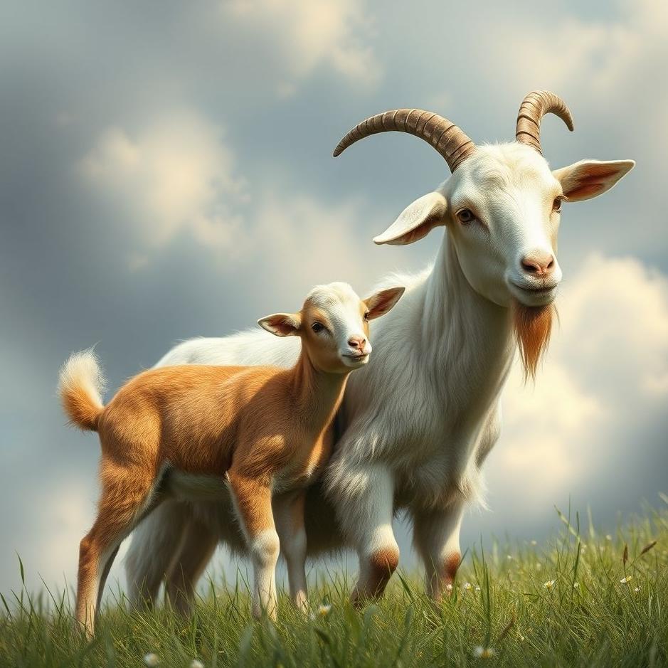 Dream : Goat and its young in a dream