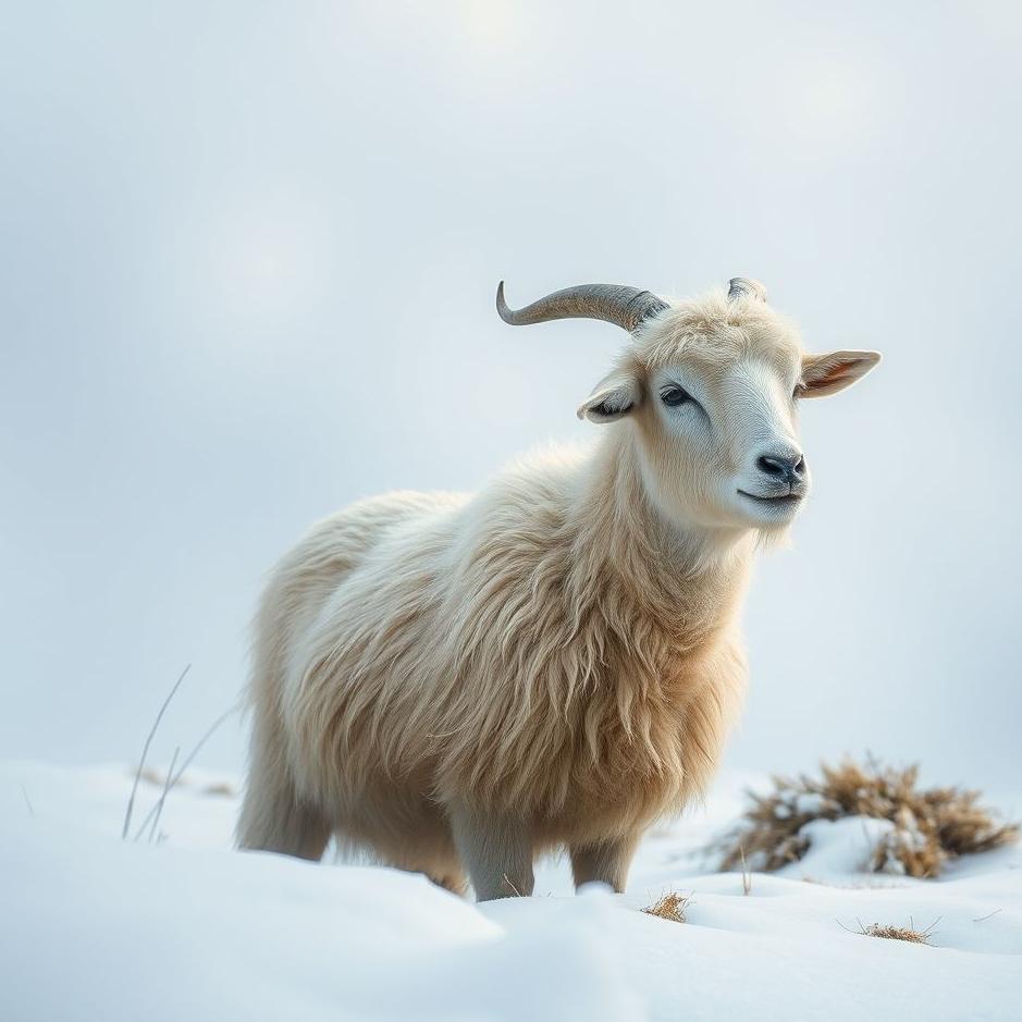 Dream : Goat and snow in a dream