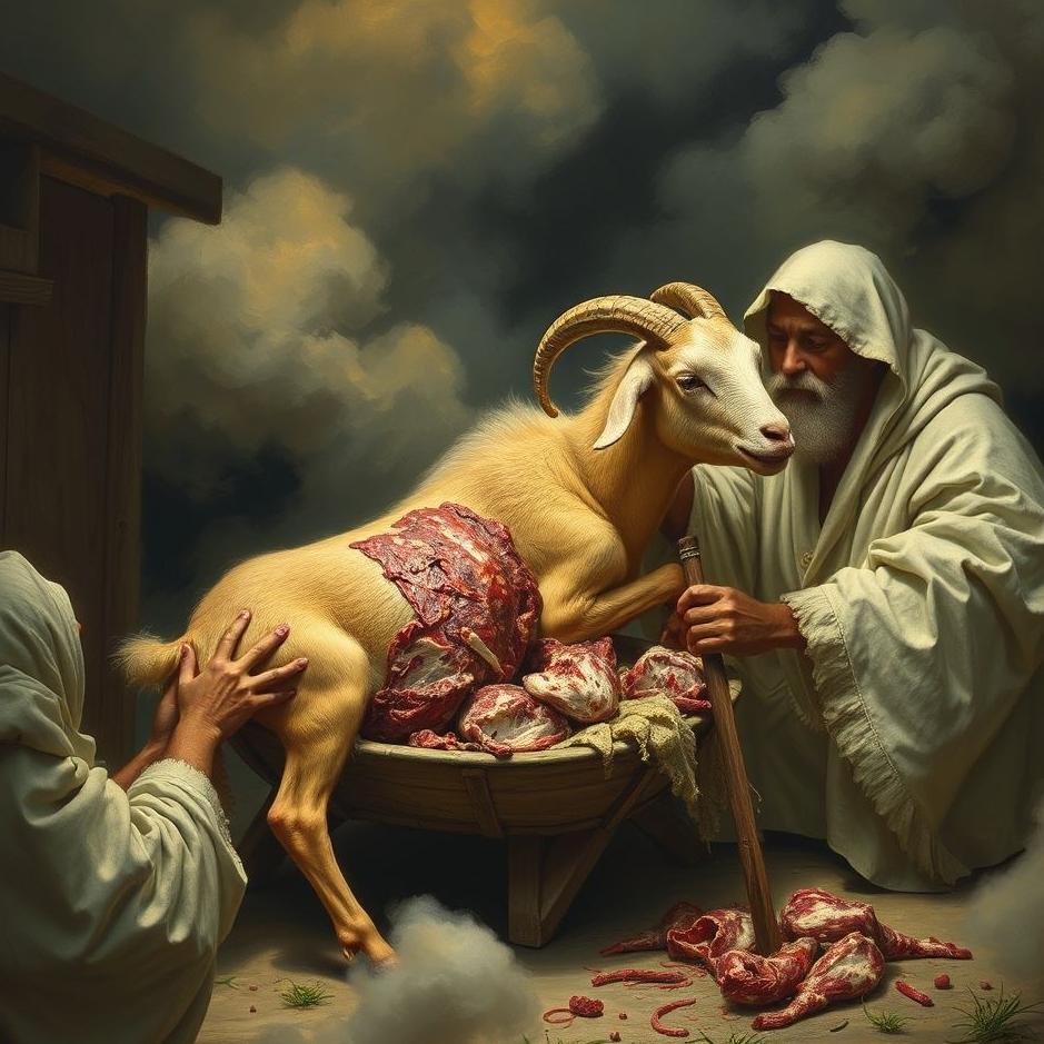 Dream : Goat being slaughtered and distributed in a dream