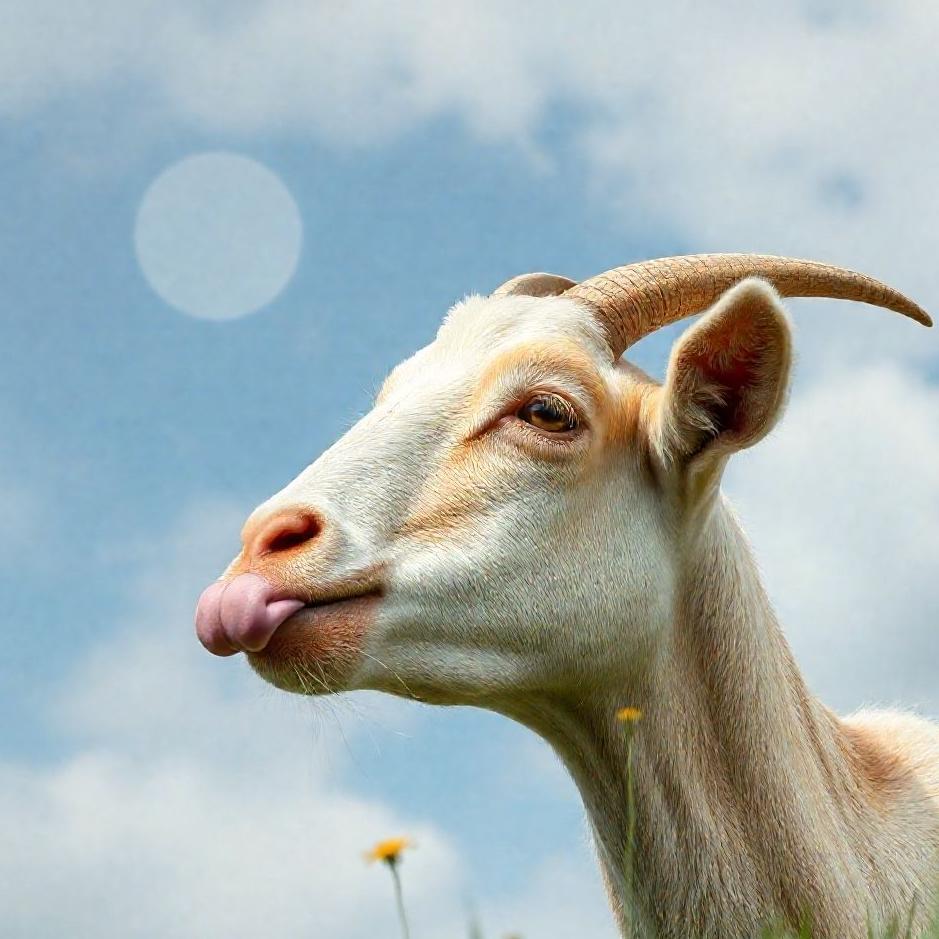 Dream : Goat licking in a dream