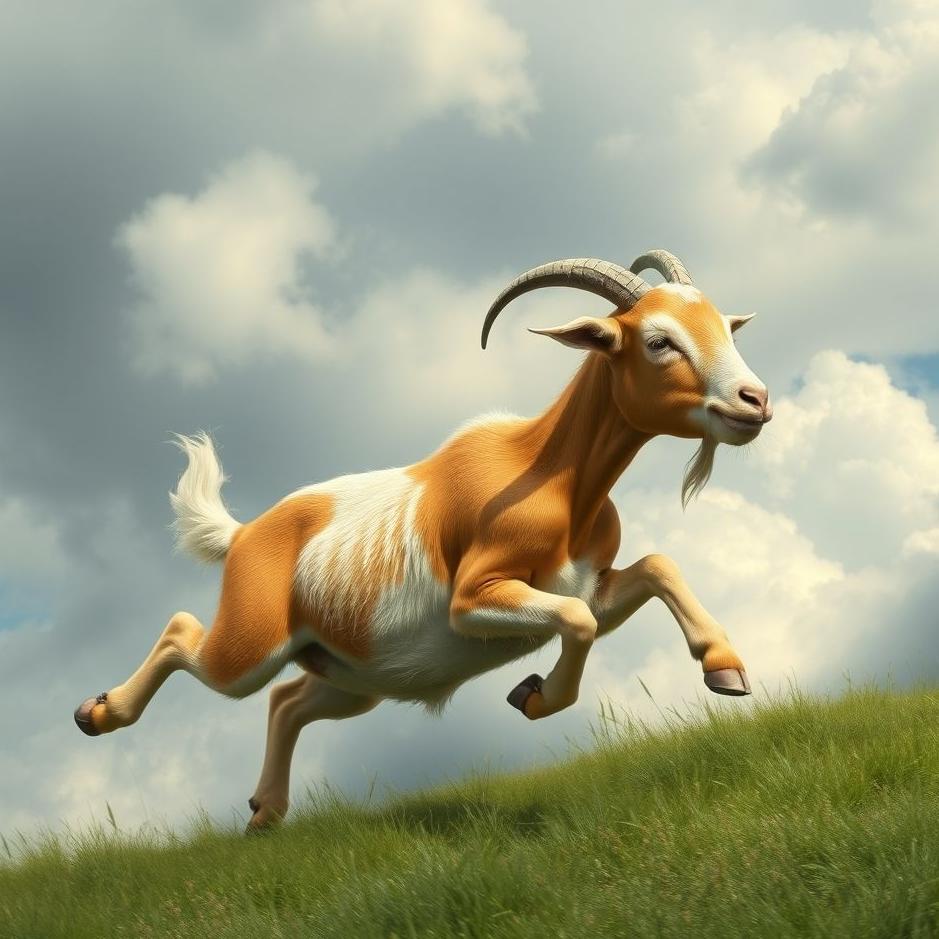 Dream : Goat running away in a dream