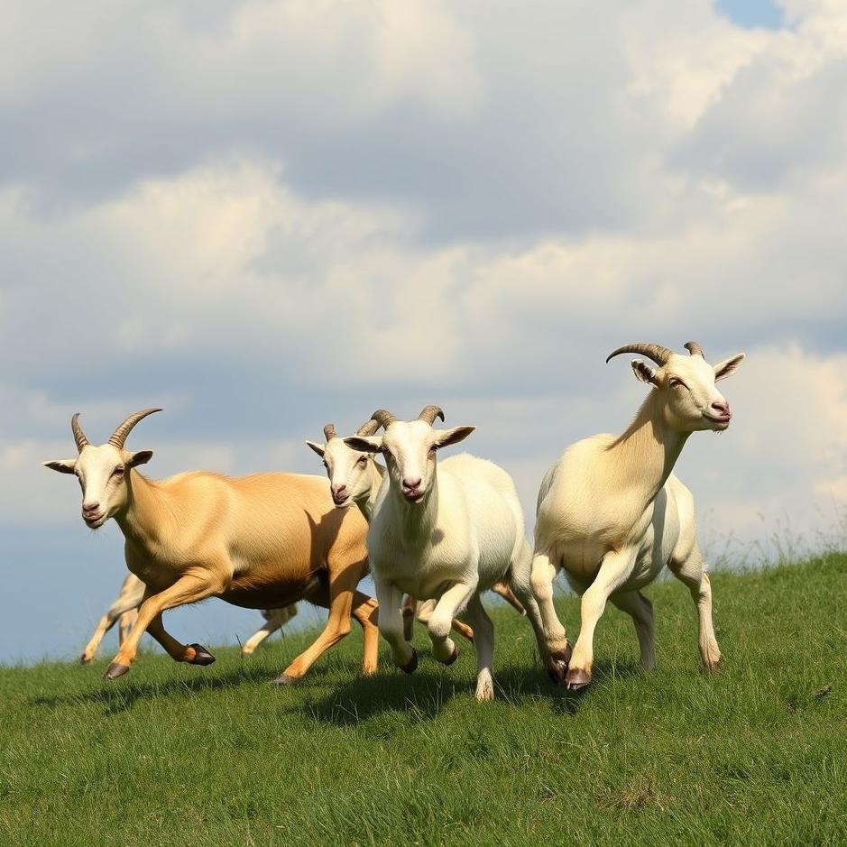 Dream : Goats chasing in a dream