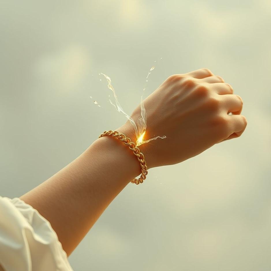 Dream : Gold bracelet breaking on your arm in a dream