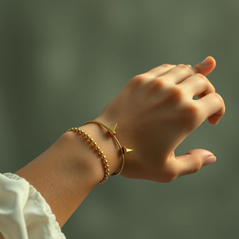 Dream : Gold bracelet broken on your arm in a dream
