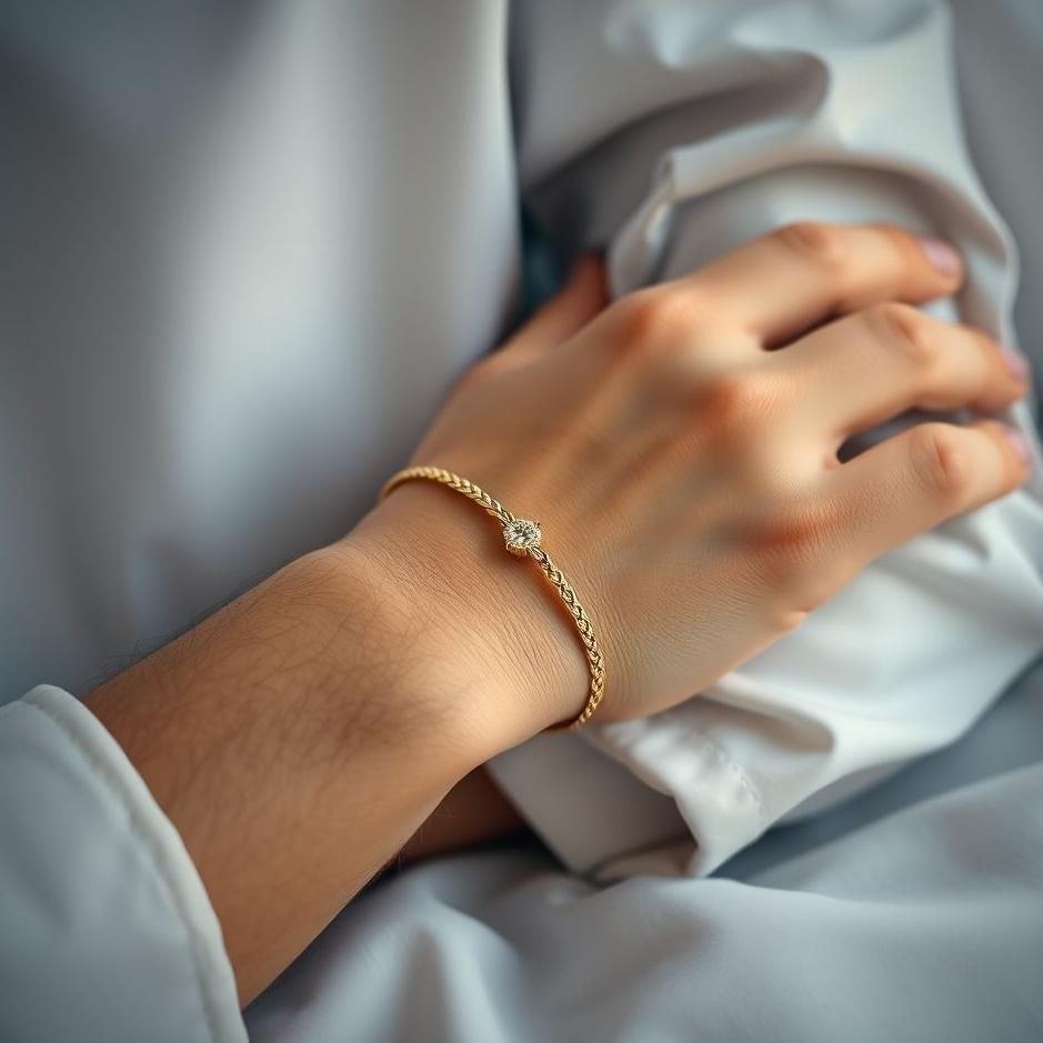 Dream : Gold bracelet on your husband's arm in a dream