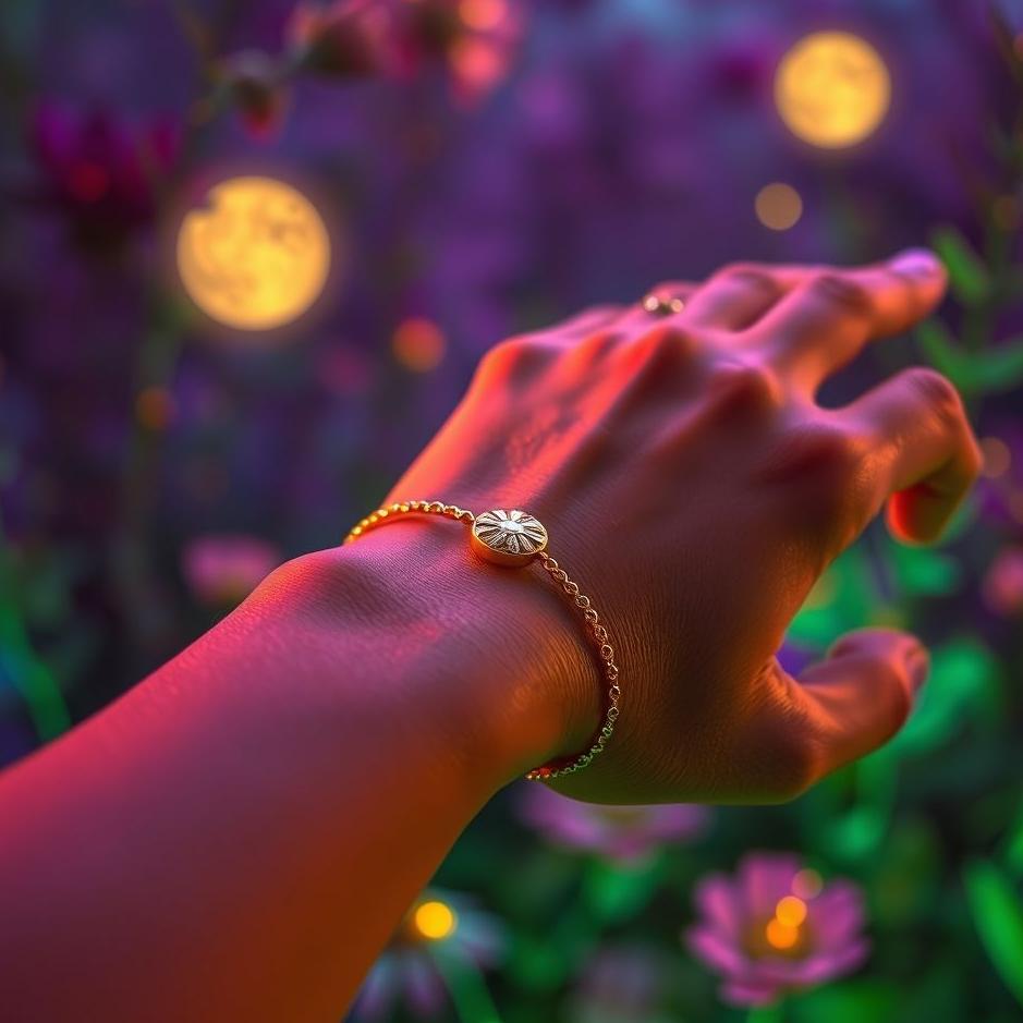 Dream : Gold bracelet on your neighbor's arm in your dream