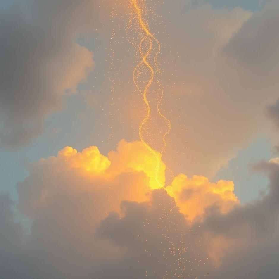 Dream : Gold falling from the sky in a dream