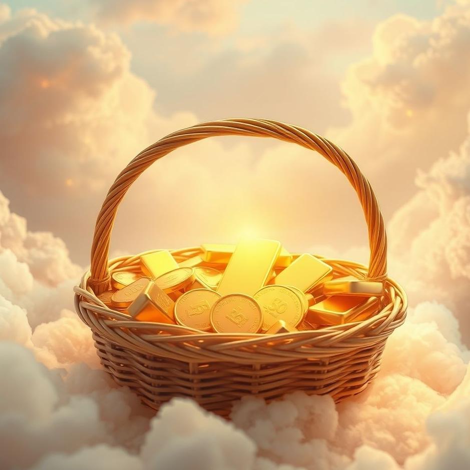 Dream : Gold in a basket in a dream