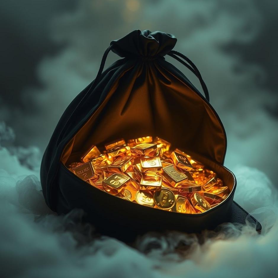 Dream : Gold in a black bag in a dream