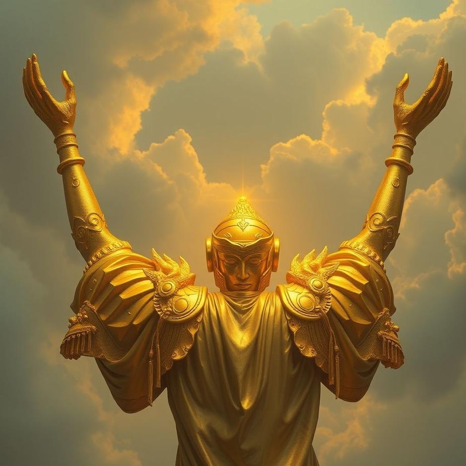 Dream : Gold in arms in a dream