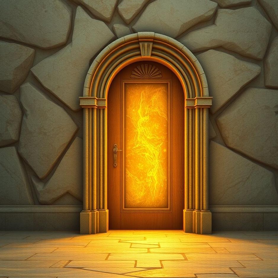 Dream : Gold in front of the door in a dream