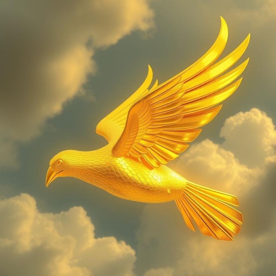 Dream : Gold in the form of a bird in a dream