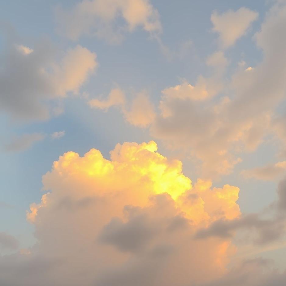 Dream : Gold in the sky in a dream