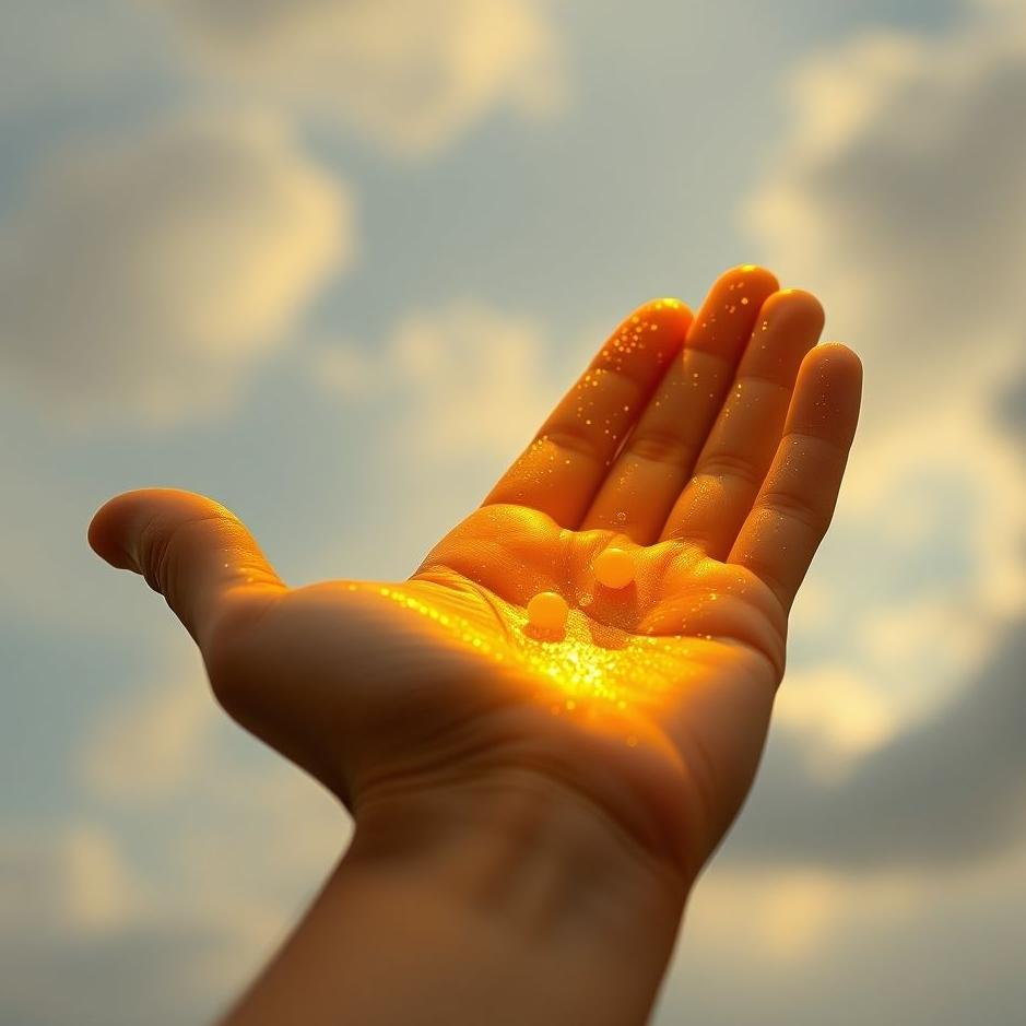 Dream : Gold in your own hand in a dream