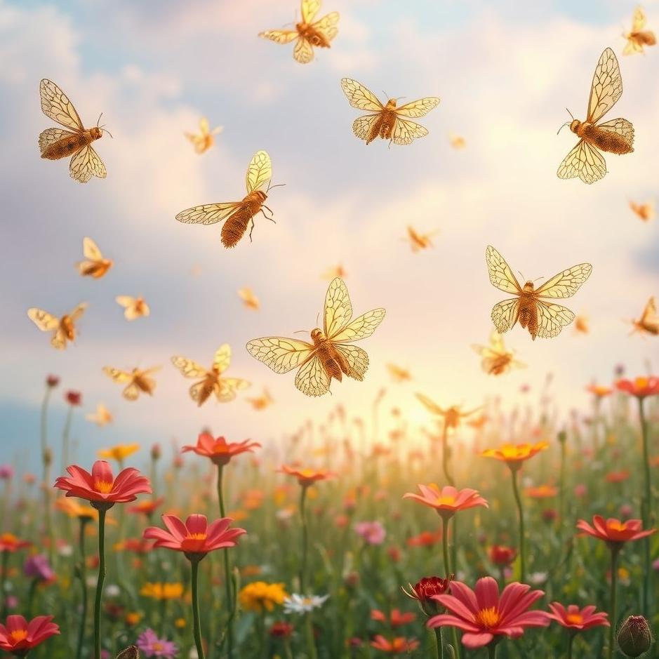 Dream Dictionary : Gold insects in the dream