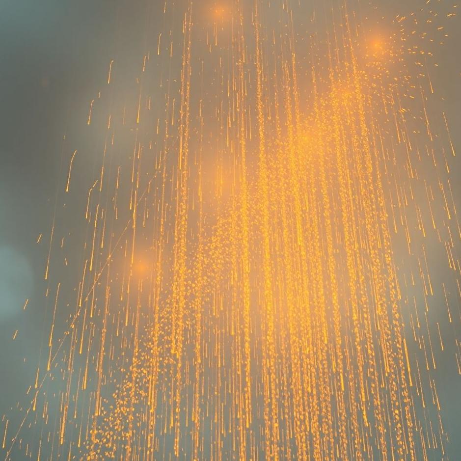 Dream : Gold raining from the sky in a dream