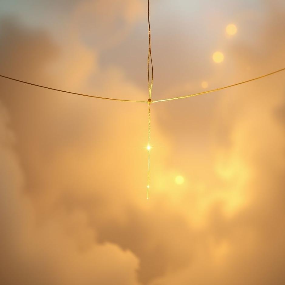 Dream : Gold strung on a string in a dream