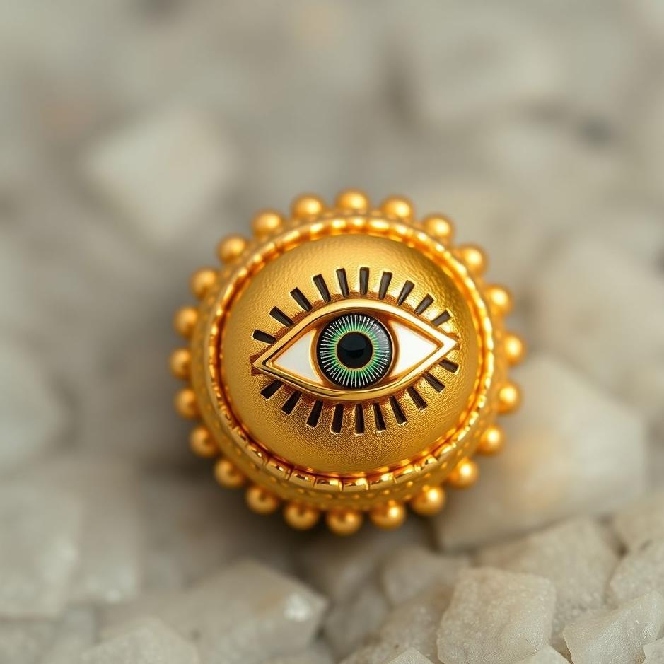 Dream : Gold with an evil eye bead in a dream