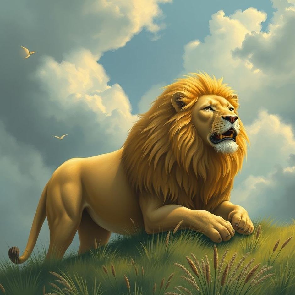 Dream : Good lion in a dream