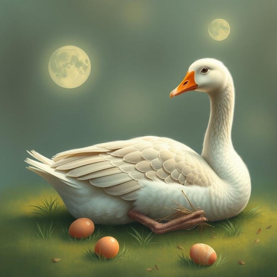 Dream : Goose laying eggs in a dream