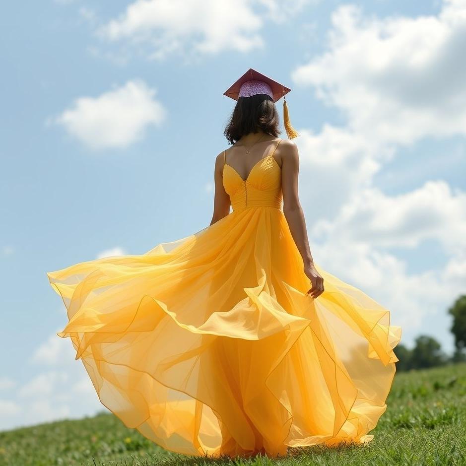 Dream : Graduation dress in a dream