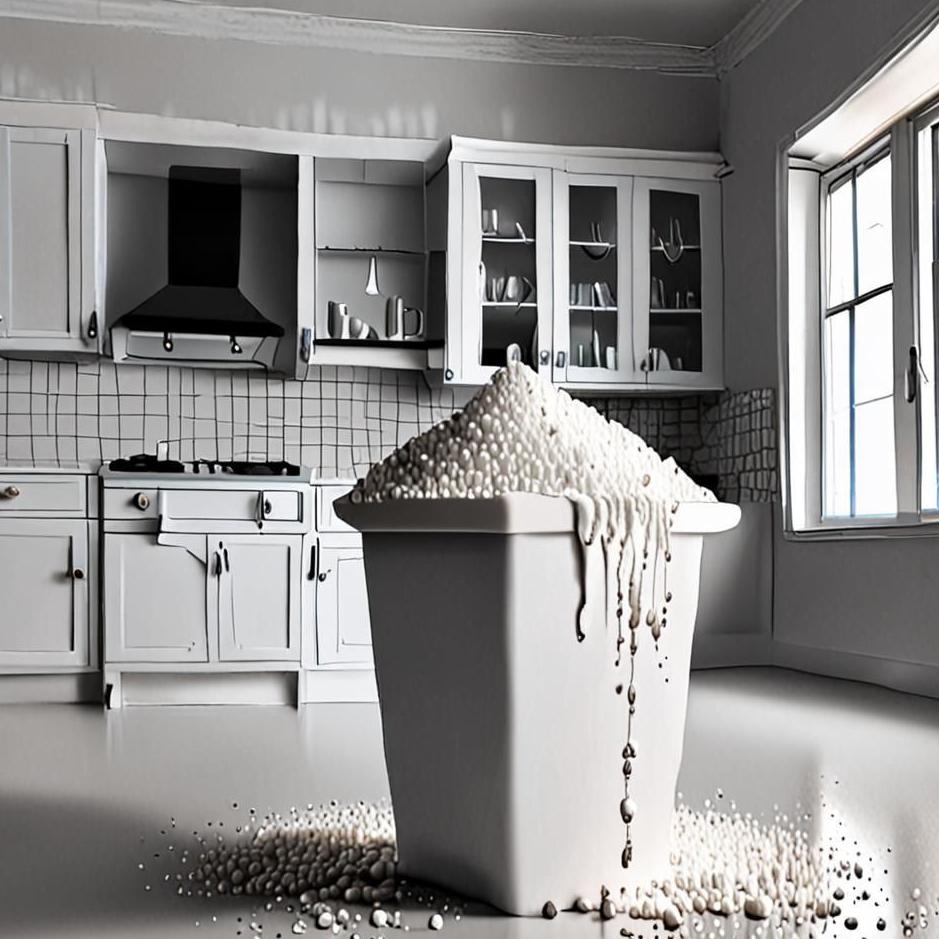 Dream : Granulated sugar spilled in the house in a dream